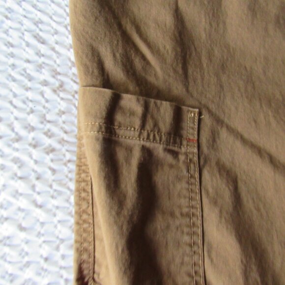 Brown Fleece Lined Pants Stretch Insulated 40 LL Bean Pants Men 40x29 Vintage - Picture 13 of 16